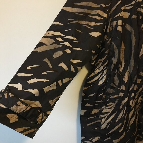 Alfani Abstract Animal Print Collared Jacket - Picture 7 of 13